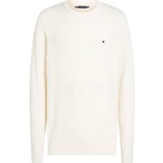 Tommy Hilfiger Damen Pullover Tommy Hilfiger Slim Fit Pullover mit Fischgrät-Struktur - Ecru