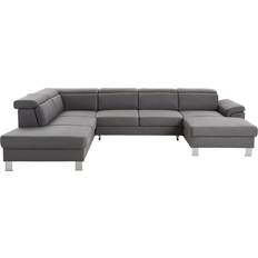 5-Sitzer - Schlafsofa Sofas Xora Living Landscape Dark Grey Sofa 320cm 5 Seater