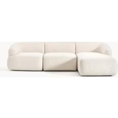 Canapé d'Angle - Noir Canapés Westwing Collection Modular Cream White Sofa 277cm 3 Seater