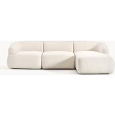 Polypropylen Sofaer Westwing Collection Modular Cream White Sofa 277cm 3 personers