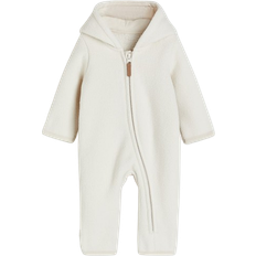 H&M Fleece Overall With Hood - Cream