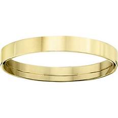 QVC Men's 14K Yellow Gold 3mm Flat Wedding Band