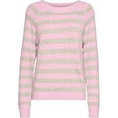 Vero Moda Vmdoffy Ls O-Neck Blouse - Pink/A-Boo