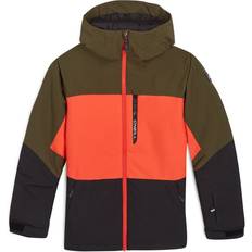 Orange Regnjakker O'Neill Sportsjakke Carbonite - Oliven/Neonorange