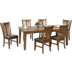 Darby Home Co Schueller Extendable 30.0 H in Brown/White Dining Table