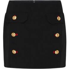 Gold - Short Skirts Versace Minirock Aus Fließendem Wollgabardine