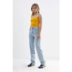 Linen Jeans PacSun 90s Boyfriend Jeans - Medium Indigo