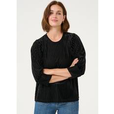 L Blusar Kaffe Kacaca Blus - Black