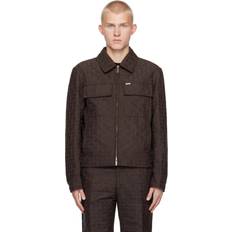 Ferragamo Brown Outerwear Ferragamo Monogram Jacket - Brown