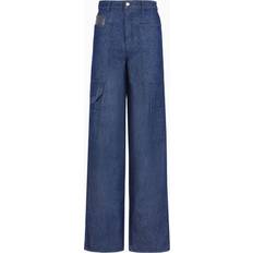 Emporio Armani M Jeans Emporio Armani J3D Mid-Rise Denim Cargo Jeans - Denim