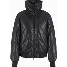 Emporio Armani Dam Ytterkläder Emporio Armani Jacka I Högt Konstläder Dam -