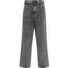 Emporio Armani White Jeans Emporio Armani Garment-treated Denim Jeans with Darts