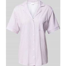 Nachthemden s.Oliver Pyjama Shorts Mit Streifenmuster - Bordeaux