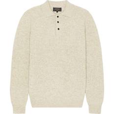 Shirts Beams Plus Knit Polo 9g Sweater - Beige