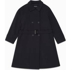 Emporio Armani M Coats Emporio Armani Double-Breasted Soft Touch Nylon Trench Coat