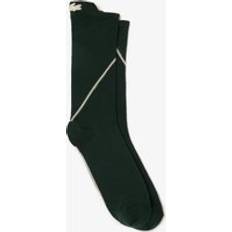 Lacoste Grey Socks Lacoste Mid-Calf Cotton Socks - Dark Grey/Beige