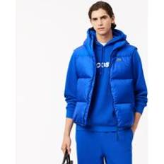 Lacoste Men Vests Lacoste Water-Repellent Short Puffed Vest - Blue