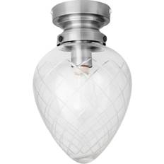 Stål - Transparent Belysning Globen Lighting Taklampa Juni IP44 Krom 20 cm Taklampa