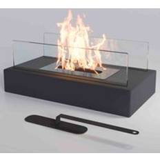 Garden Sanctuary GardenSanctuary Garden Sanctuary Tabletop Rectangular Bio Ethanol Fireplace Black