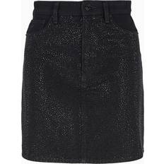 Armani Exchange Skirts Armani Exchange Denim Mini Skirt - ASV Rhinestones