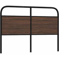 Stål Sengerammer vidaXL Headboard Brown Oak 135 cm Steel and Engineered Wood