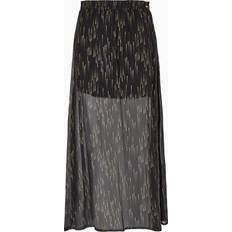 Gold Skirts Armani Exchange Longuette Skirt - Transparent Voile/Lurex