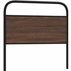 90 cm - Stål Sengerammer vidaXL Headboard Brown Oak 90 cm Steel and Engineered Wood