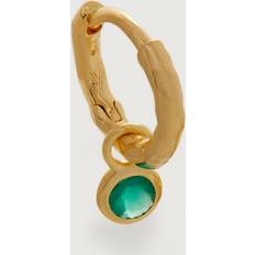 Monica Vinader Women Earrings Monica Vinader Mini Circular Charm 18ct Yellow Gold Plated Vermeil - Gold
