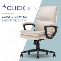 Beige Office Chairs Click365 Classic Comfort Executive Office Chair