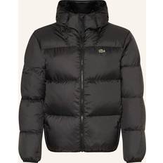 Noir Vêtements Lacoste Short Hooded Puffer Jacket - Black