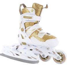 Enbo Duo Adjustable Girls Inline Skates (Gold)