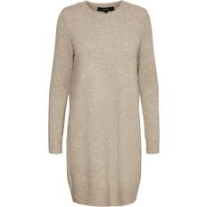 Vero Moda Doffy Short Dress - Brown/Sepia Tint