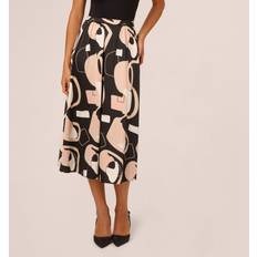 Adrianna Papell Skirts Adrianna Papell A-Line Midi Skirt - Black