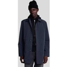 Lyle & Scott Coats Lyle & Scott Tonal Eagle Mid-Length Car Coat - Navy