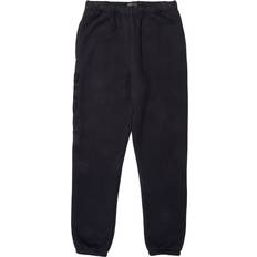 Purple Brand Logo Embroidered Cotton Track Pants - Black