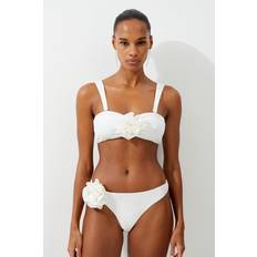 Karen Millen Bandeau Bikini Top - Cream
