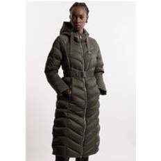 Green Coats Karen Millen Packable Knee Length Coat - Khaki