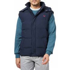 Gold Vests Crew Clothing Navy Padded Gilet - Navy