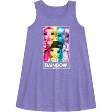 Hybrid Apparel Rainbow High A-line Dress - Rainbow