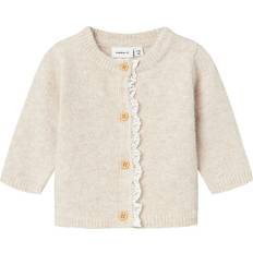 Koftor Barnkläder Name It Cardigan - Stickad - Summer Sand