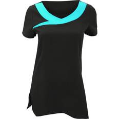 Dame - One Size Bluser Premier Ivy Beauty And Spa Tunic - Black/Turquoise