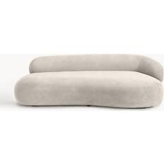 Alba sofa Westwing Collection Alba Cream White Sofa 235cm 3 personers