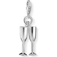 Beige Charms & Pendants Thomas Sabo Charm Club Sterling Silver - Champagne