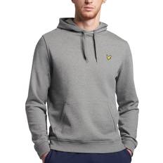 Lyle & Scott Man Clothing Lyle & Scott Core Plain Hooded Sweatshirt Mid Grey