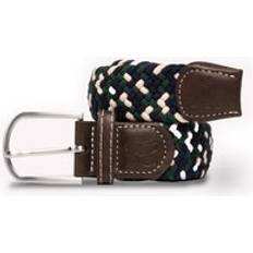 Woven Belt - Navy/Green Zigzag