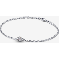 Pandora Diamond Bracelets Pandora Infinite Sterling Silver Lab-grown Diamond Chain Bracelet - Clear