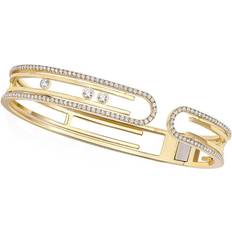 Messika Yellow Gold Diamond Move Bangle - Gold