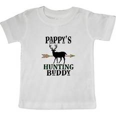 Tops Inktastic Pappys Hunting Buddy Bow T-Shirt - Baby