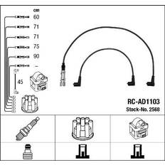 NGK Tändkabelsats 2568 6 AUDI 100 C3 Sedan 100 C3 Avant