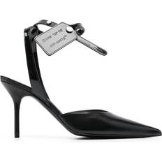 Off-White Heels & Pumps Off-White Varnish 95mm Pumps - Black